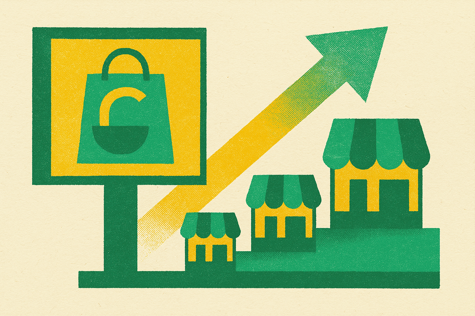Cover illustration for “Brand Building for Horizontal Marketplaces at Scale”
