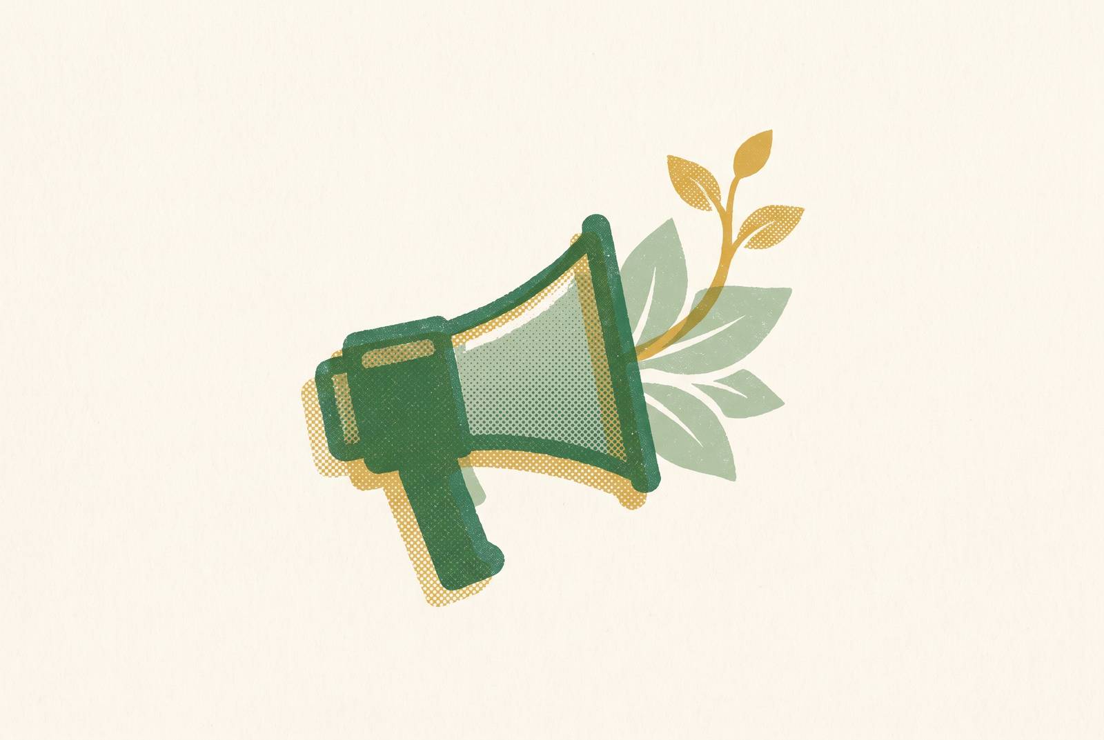 Cover illustration for “Green Marketing Examples From Real Brands”