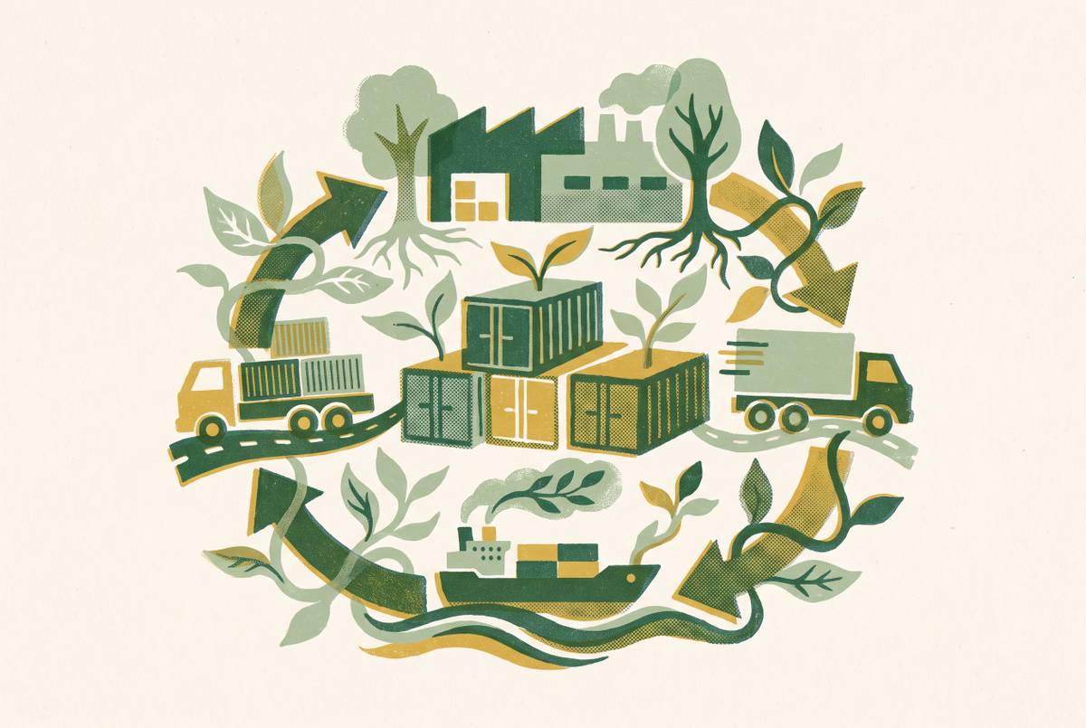 Cover illustration for “Sustainable Supply Chain Management Practices”