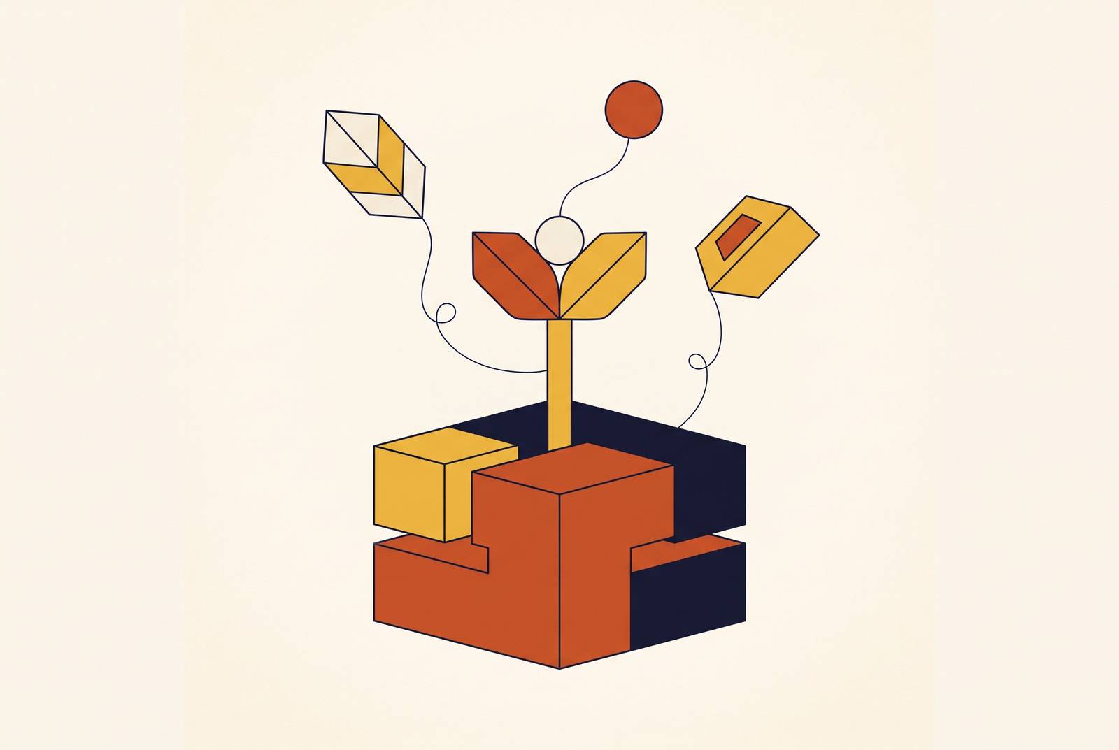 Cover illustration for “Brand systems at seed stage: what to lock down before you scale and what to deliberately leave loose”