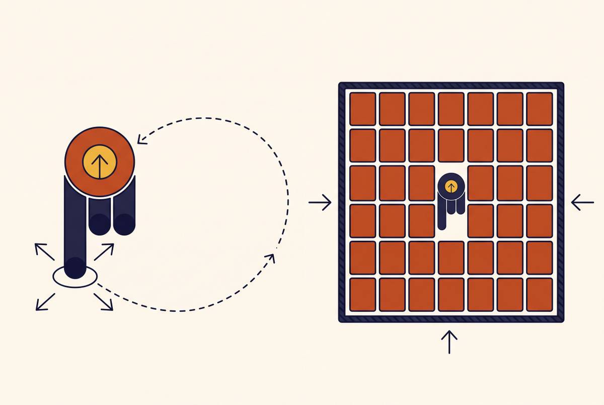 Cover illustration for “Category Design vs Category Entry for Early-Stage Brands”