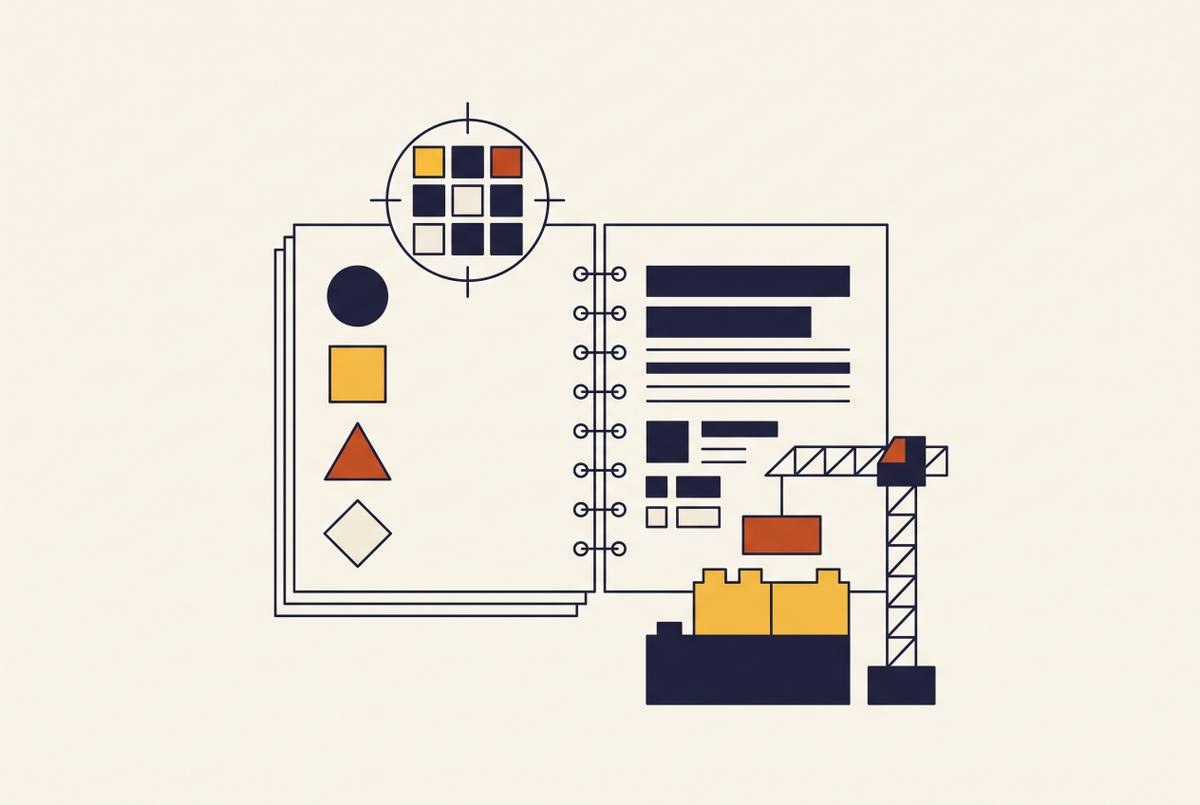 Cover illustration for “DIY Brand Style Guide for Early-Stage Startups”