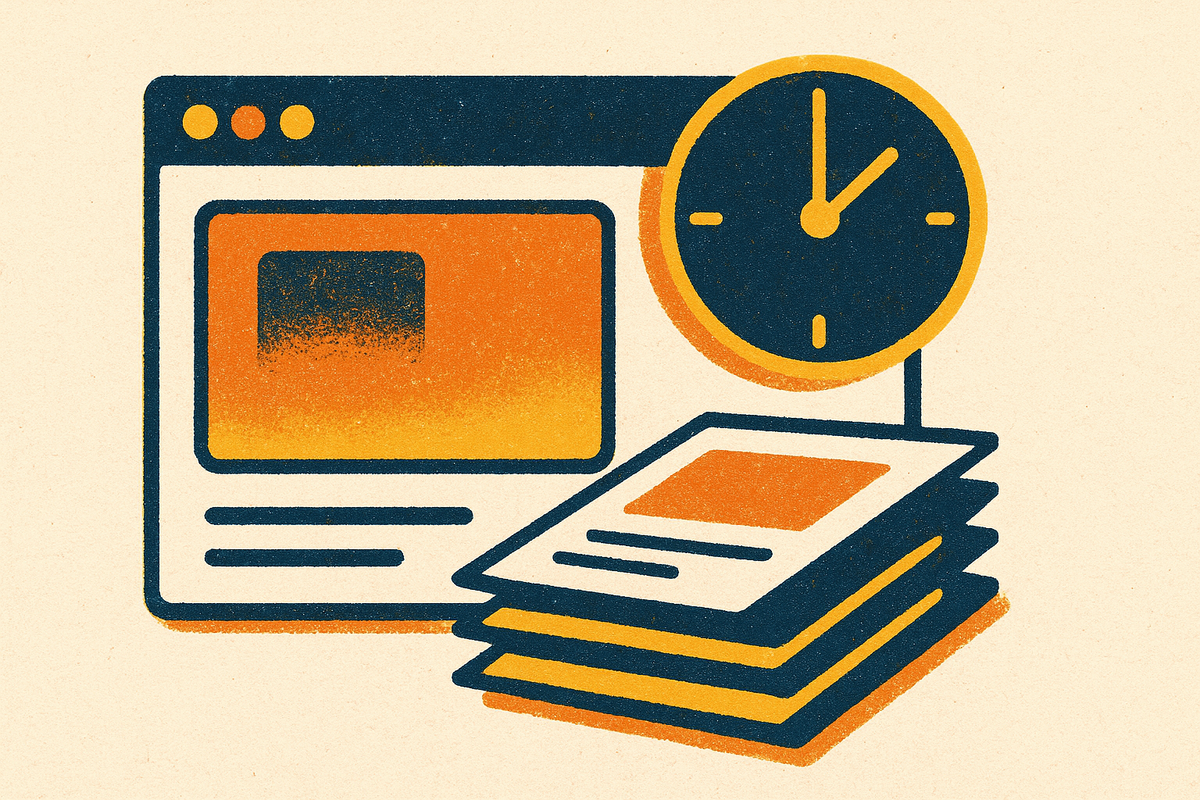 Cover illustration for “Storing and Versioning Browser Automation Snapshots”