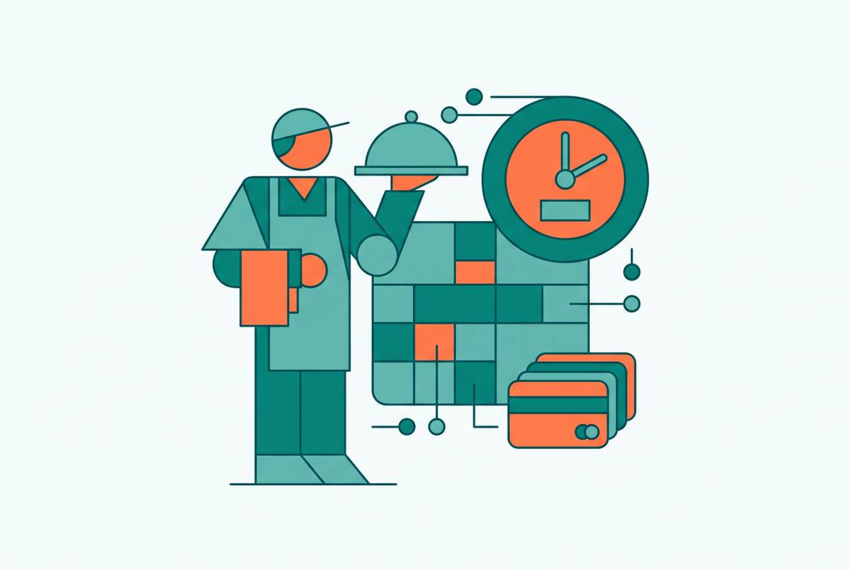 Cover illustration for “Best Payroll Software for Restaurants and Hourly Workers”