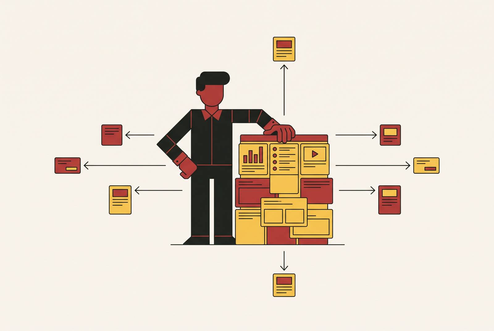 Cover illustration for “Content Strategy Ownership for Marketing Leaders”