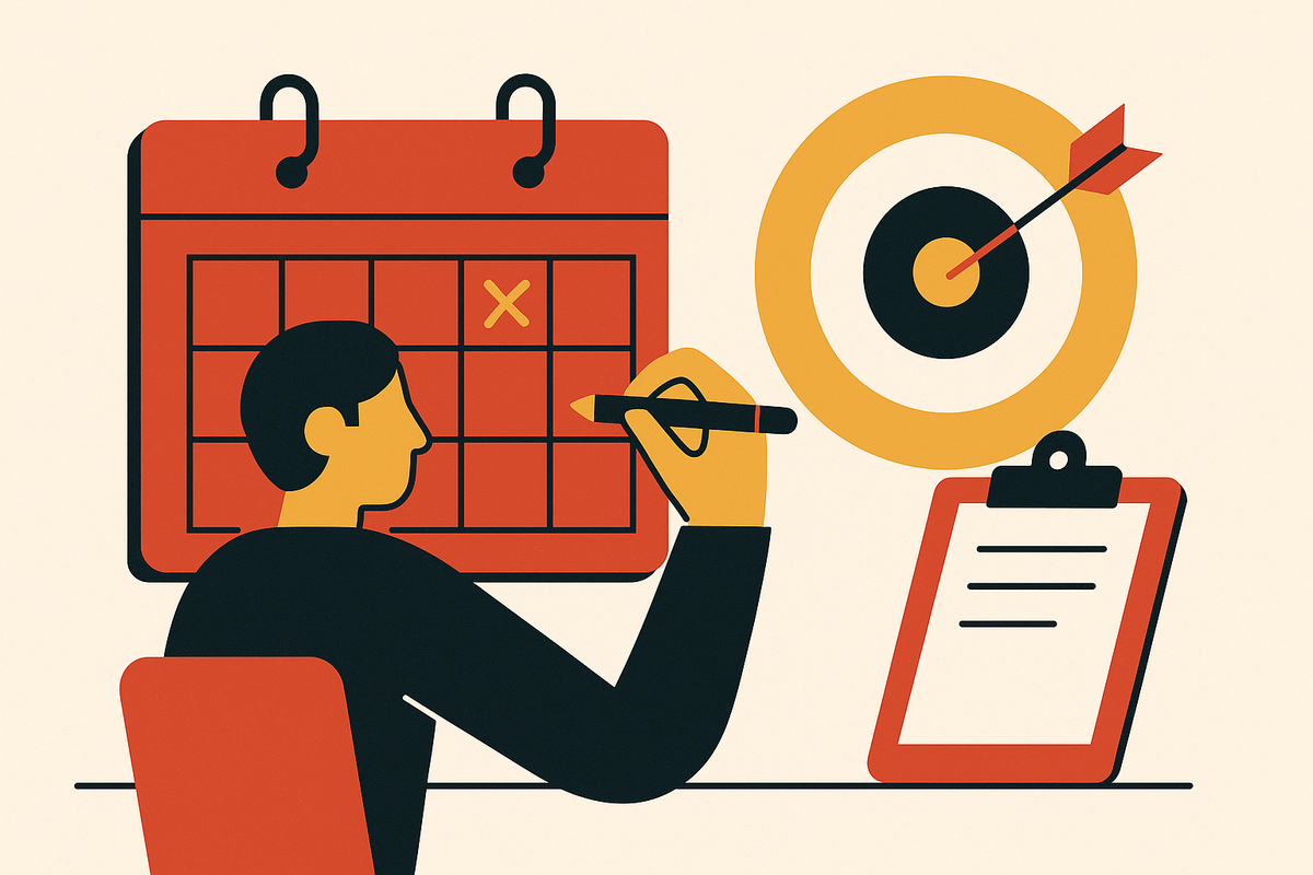 Cover illustration for “Editorial Calendar Planning for Competitive Niches”