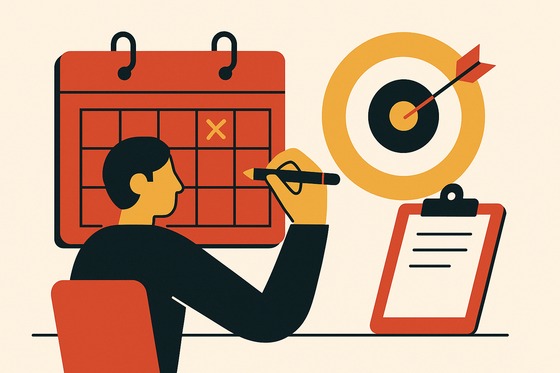 Cover illustration for “Editorial Calendar Planning for Competitive Niches”