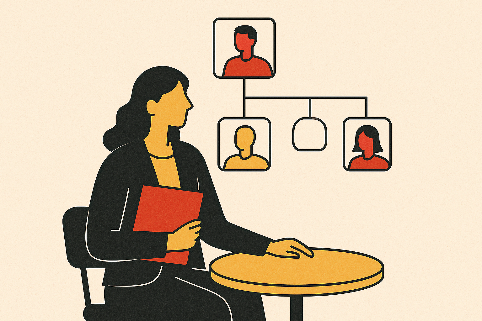 Cover illustration for “In-House Content Team Structure for Mid-Size Brands”