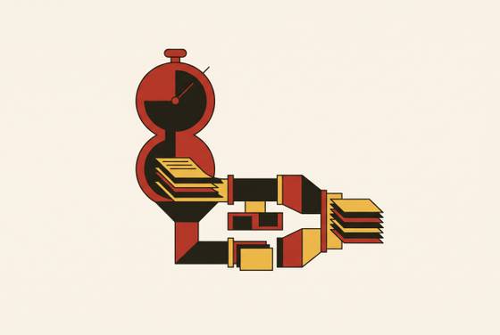 Cover illustration for “Reducing Content Production Time Without Cutting Quality”