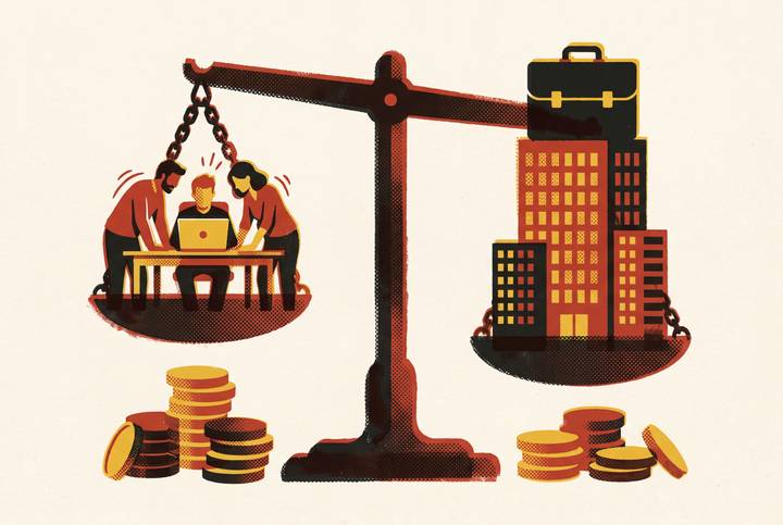 Cover illustration for “In-House Content Team vs. Agency Cost Comparison”