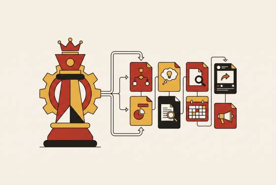 Cover illustration for “Strategy-First Content Workflow for B2B Marketing Teams”
