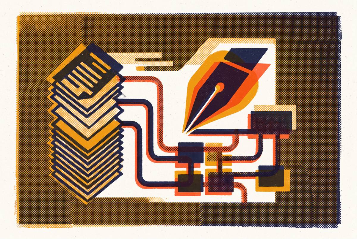Cover illustration for “Structured Data and Context Documents for AI Writing Quality”
