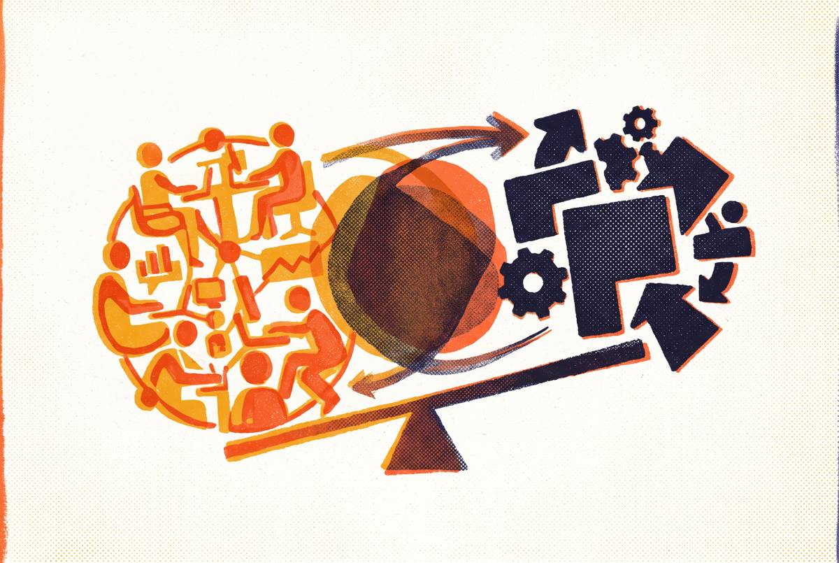 Cover illustration for “In-House Content Team vs Agency Tradeoffs”