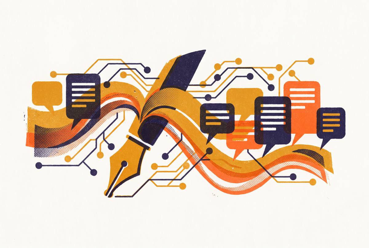 Cover illustration for “Custom AI Writing Prompts for Brand Voice Consistency”