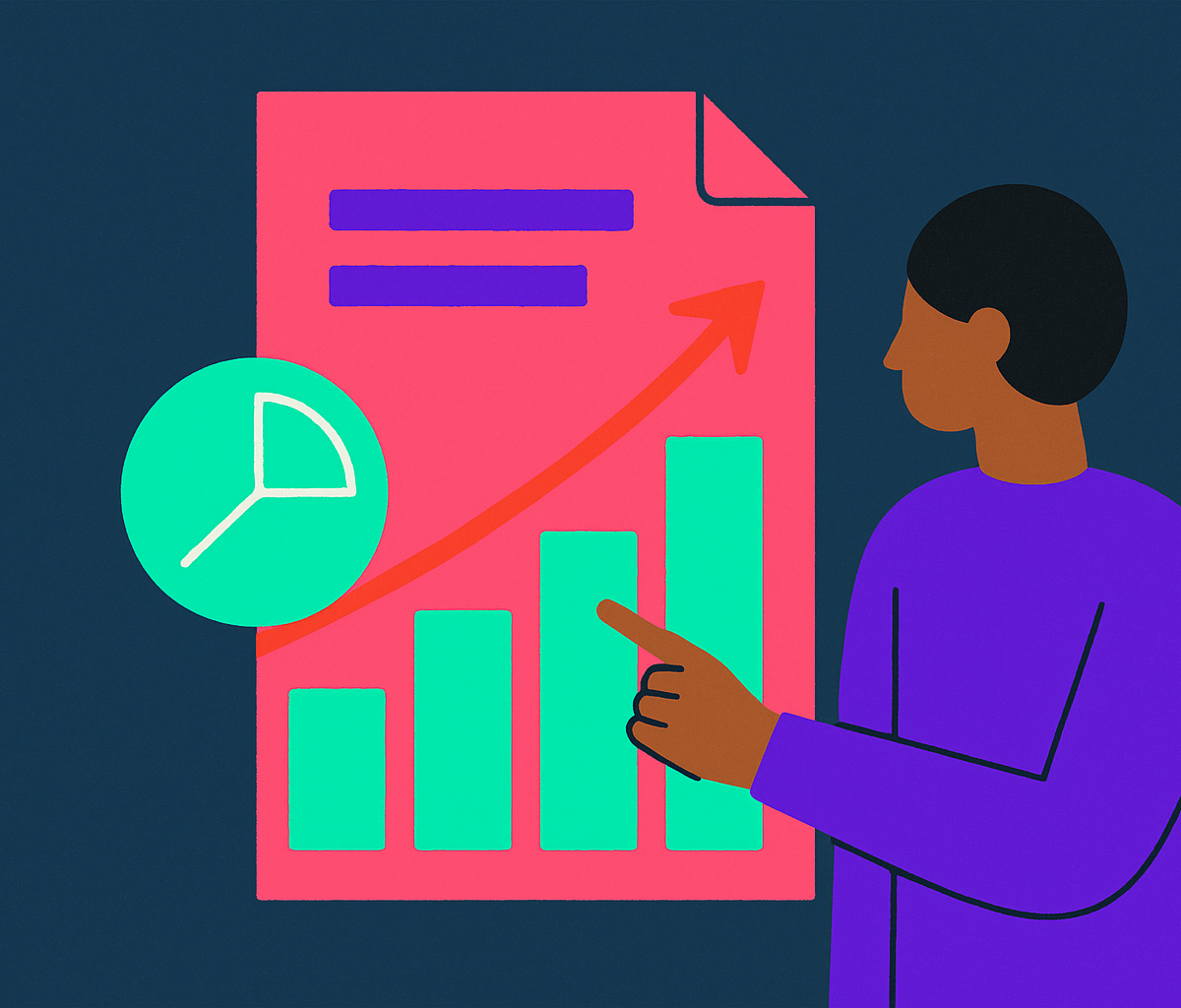 Cover illustration for “Content Marketing Metrics for B2B Lead Generation”