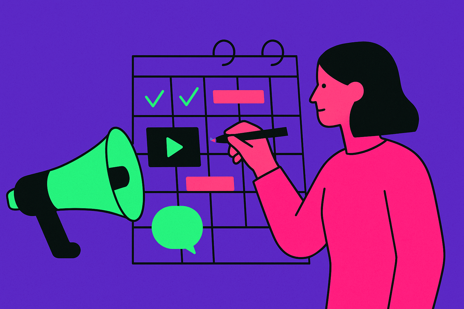 Cover illustration for “Content Calendar Tools for Small Marketing Teams”
