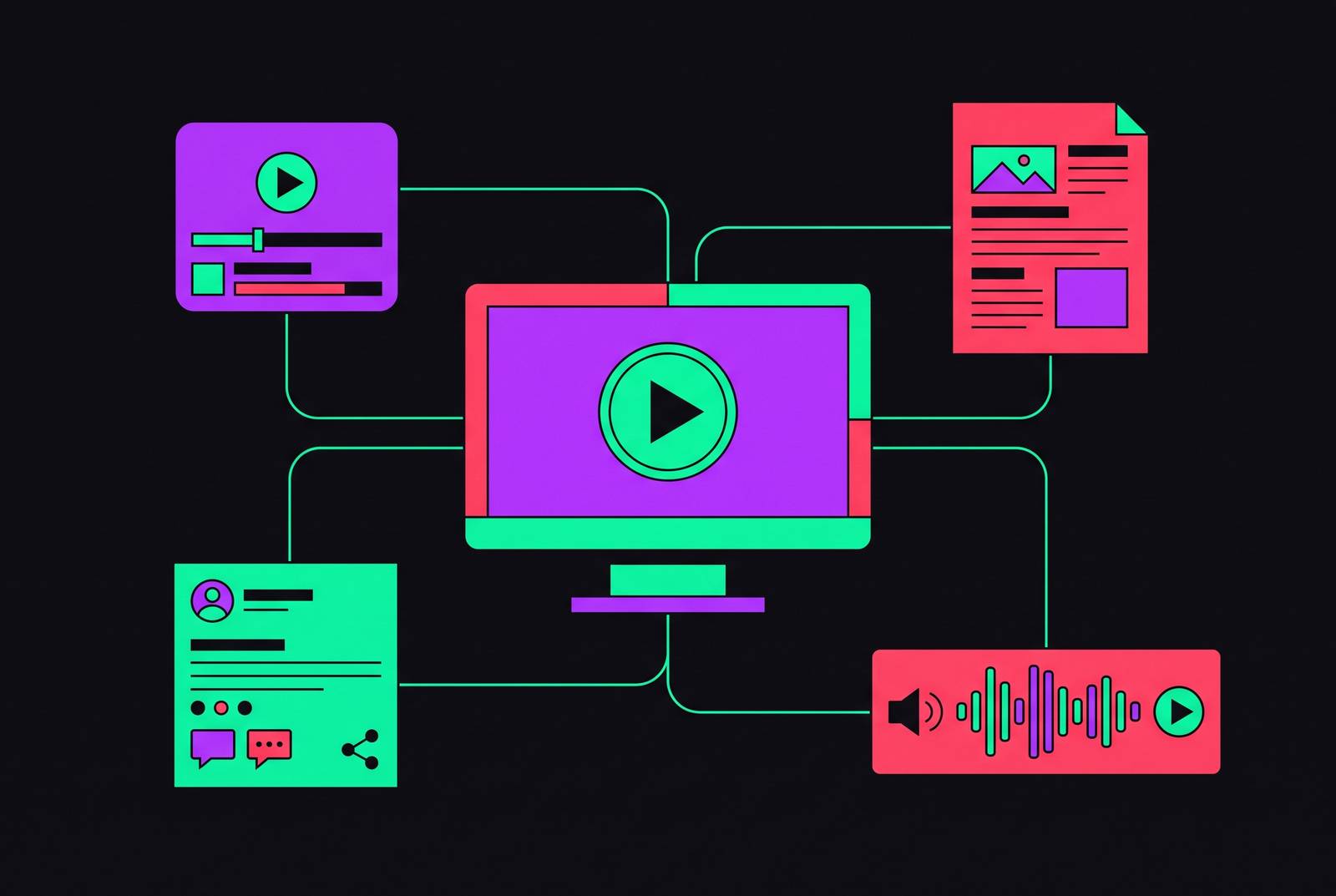 Cover illustration for “Repurposing Webinar Content Into a Full Content Campaign”