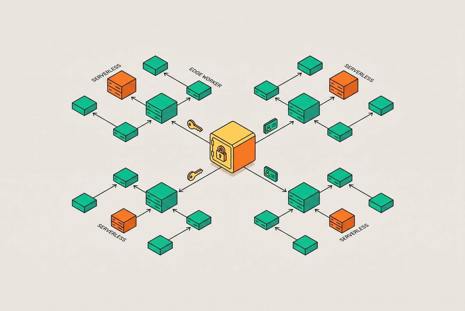 Cover illustration for “Secrets Management for Serverless and Edge Worker Applications”
