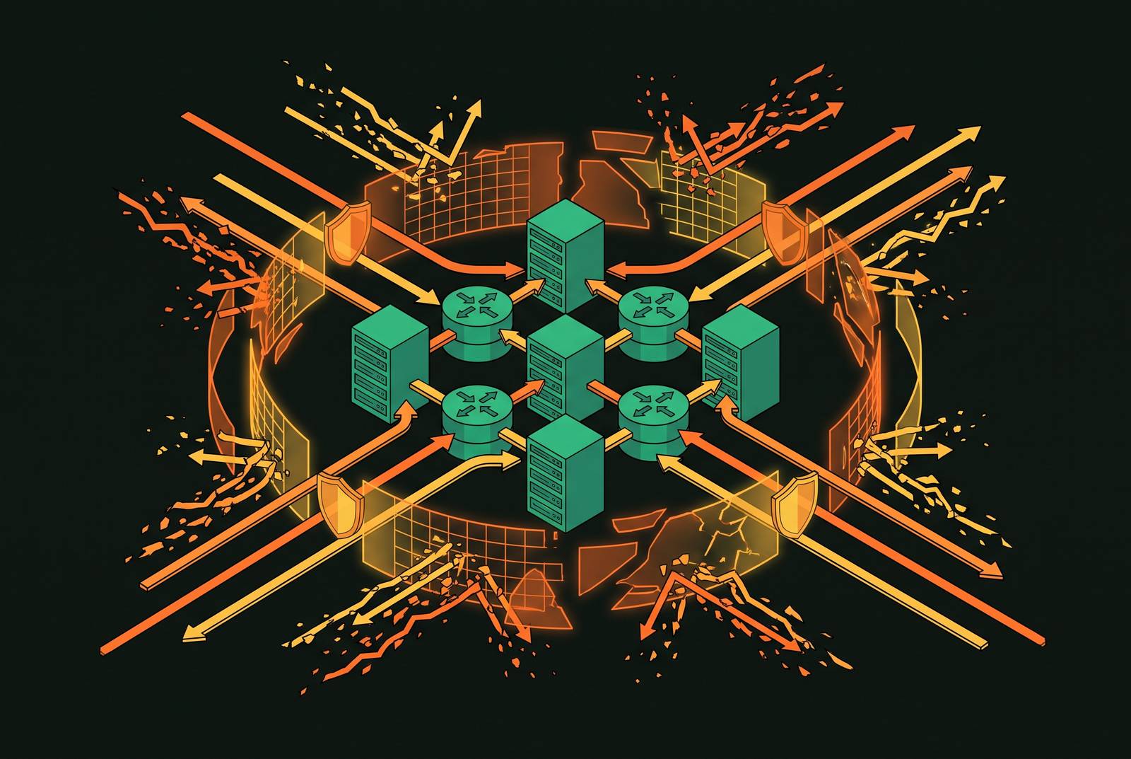 Cover illustration for “BGP Anycast and Network-Layer DDoS Absorption Architecture”