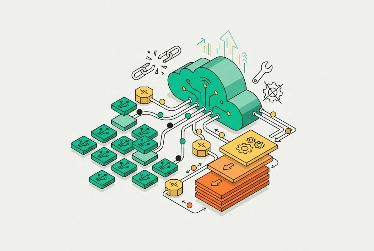 Cover illustration for “Eliminating DevOps Overhead for Startups on Serverless Infrastructure”