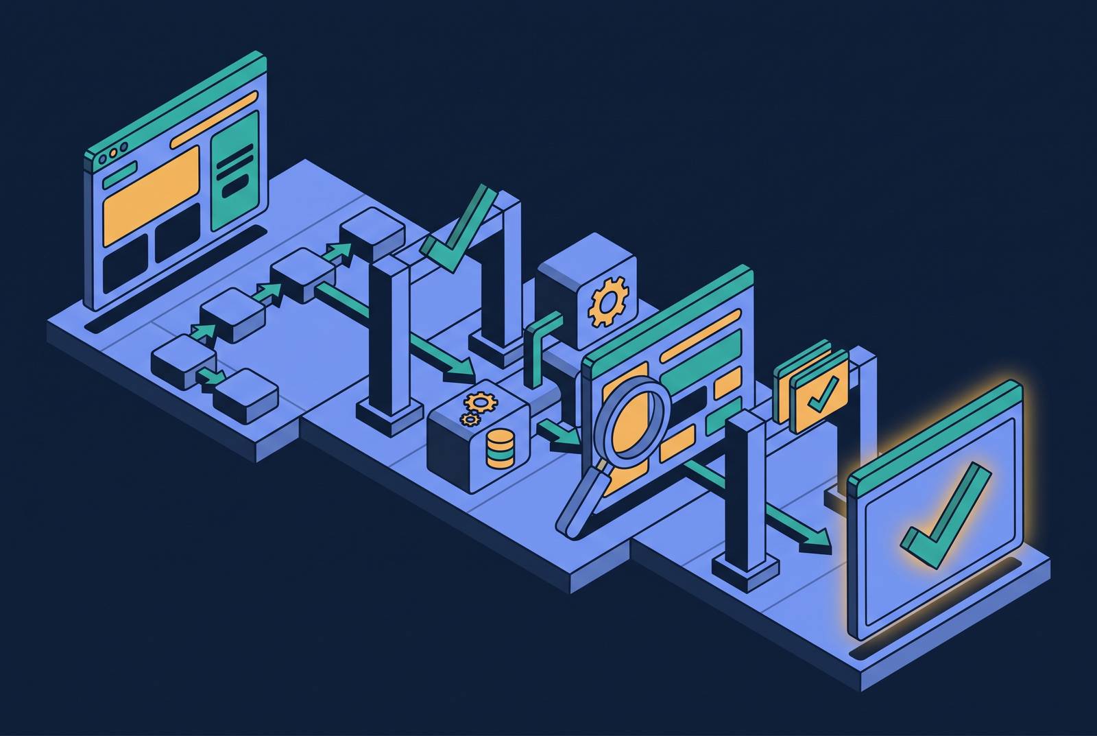 Cover illustration for “End-to-End Testing Best Practices”