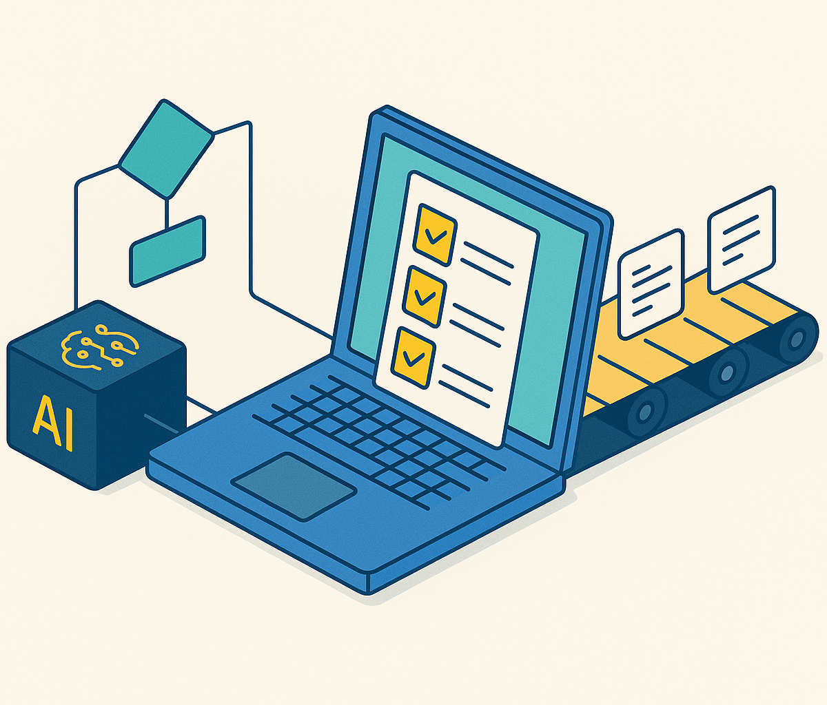 Cover illustration for “End-to-End Testing with AI-Generated Test Cases”