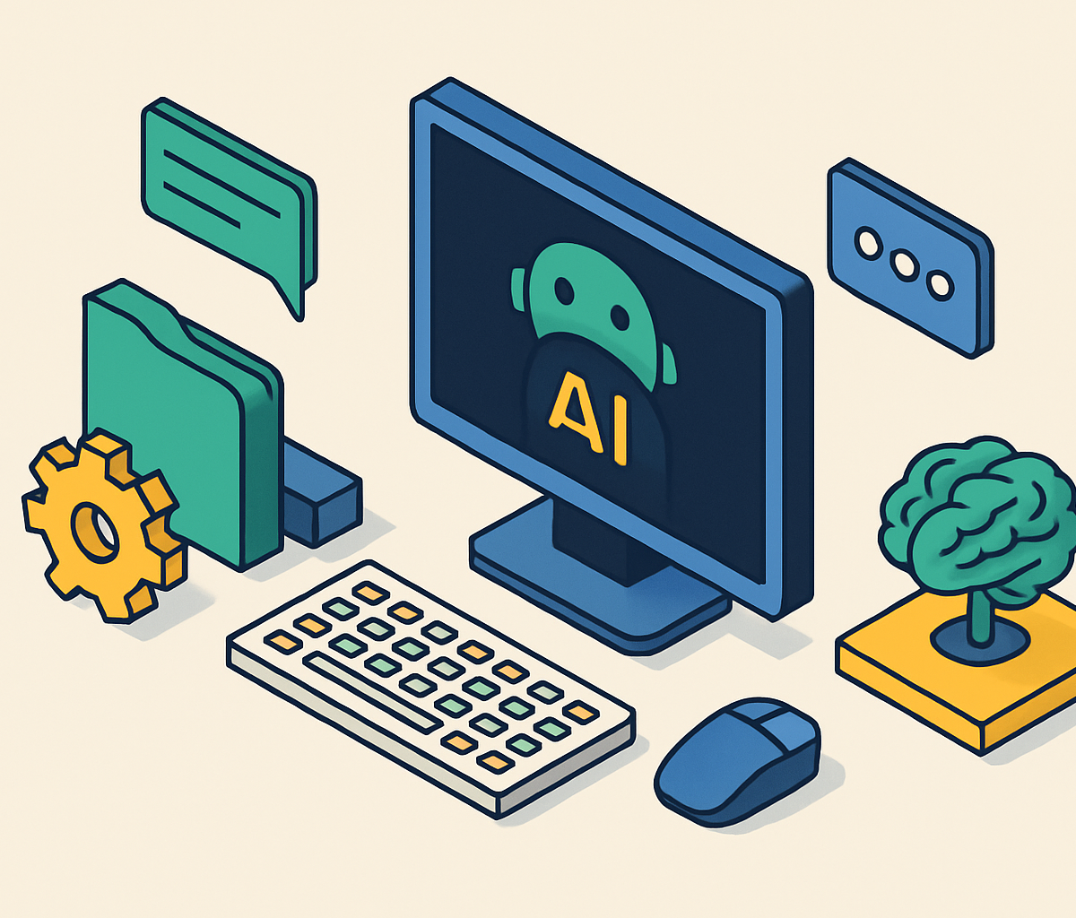 Cover illustration for “What Are Agentic AI Tools”