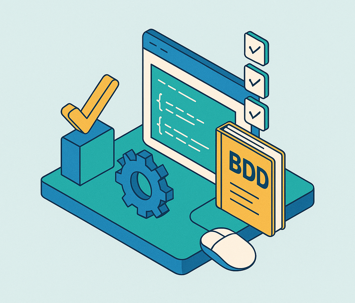 Cover illustration for “Behavior Driven Development in Browser Test Automation”