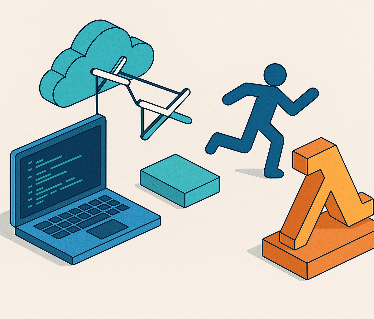 Cover illustration for “Running Puppeteer on AWS Lambda”