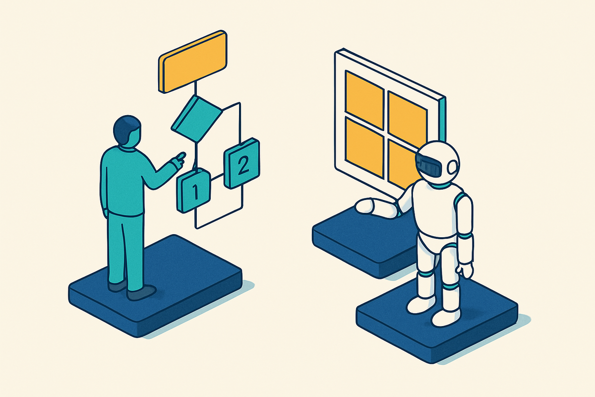 Cover illustration for “Agentic Workflow vs Agentic AI Distinctions”