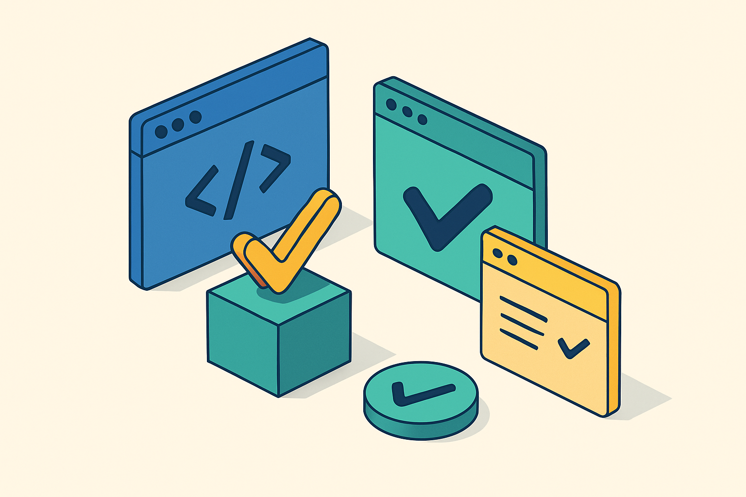Cover illustration for “Front-End Testing Tools Compared”