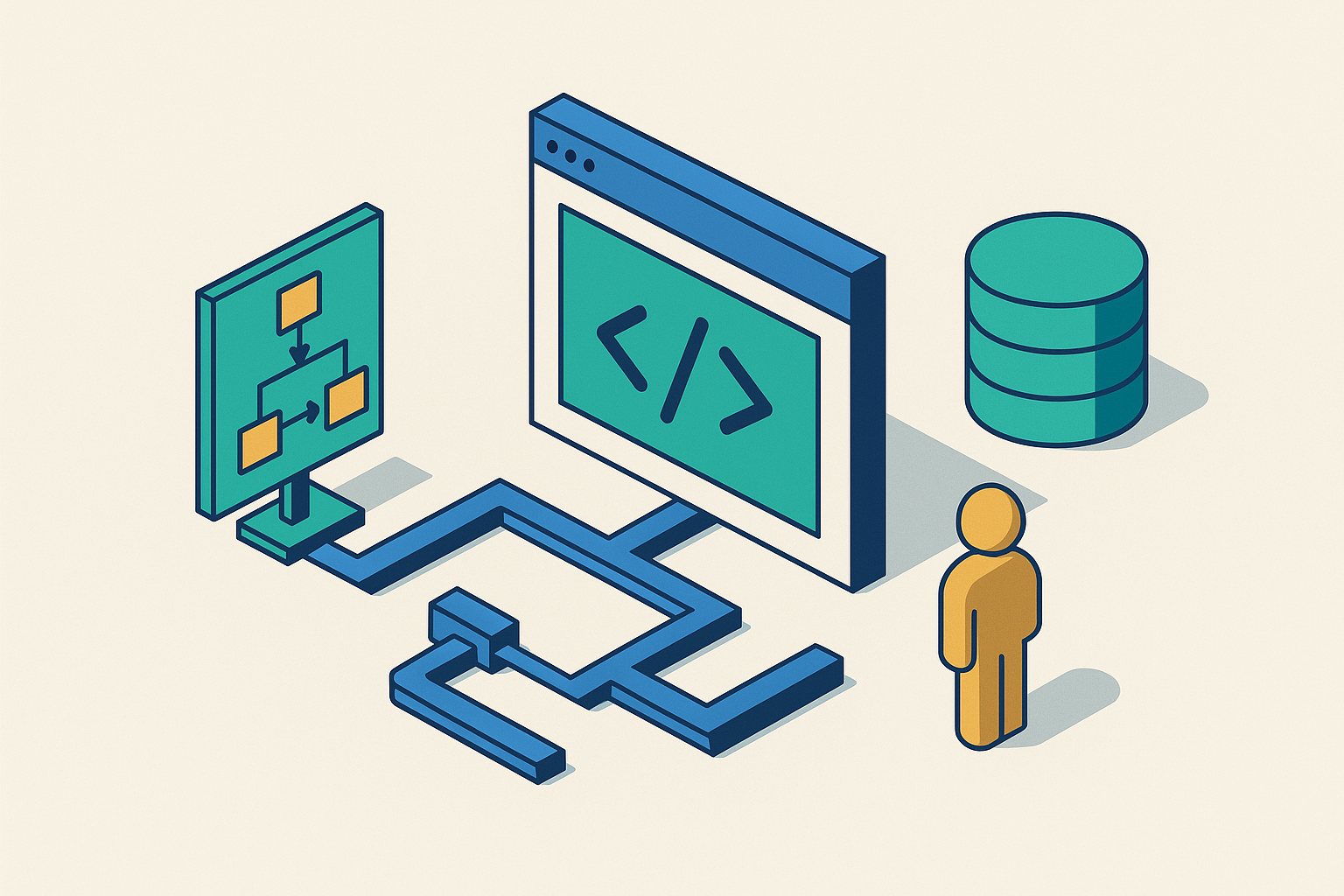 Cover illustration for “programmable web rendering environments for agentic pipelines”