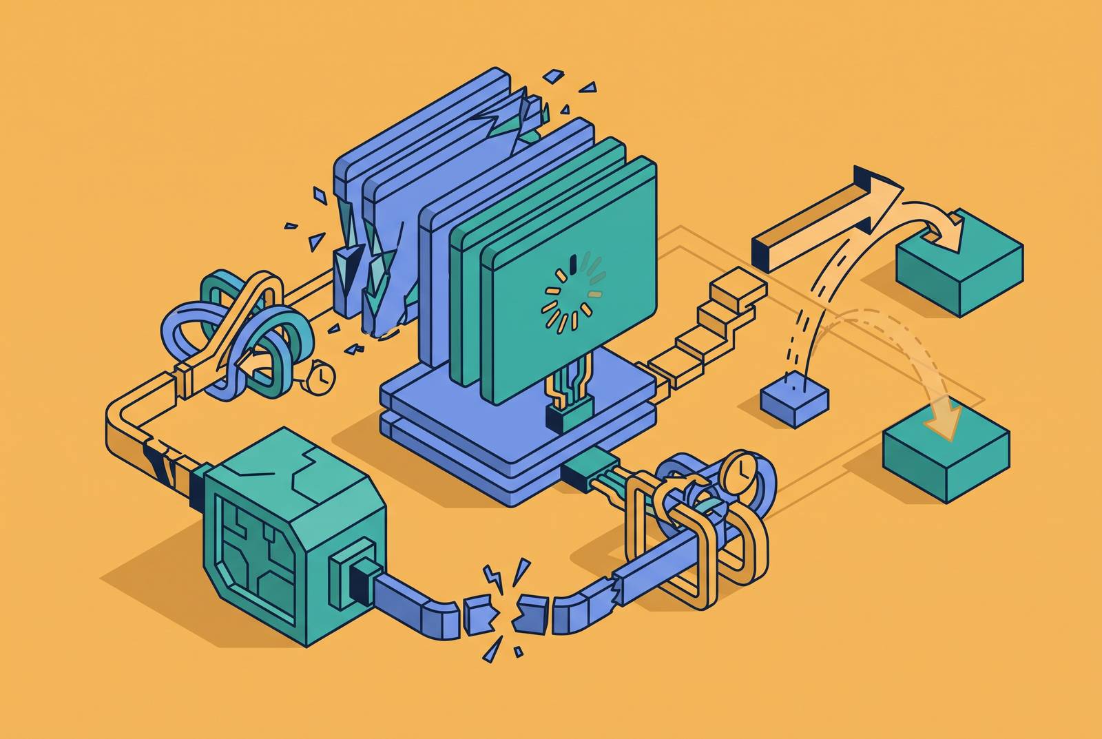 Cover illustration for “Flaky Test Root Causes in Browser Automation Suites”
