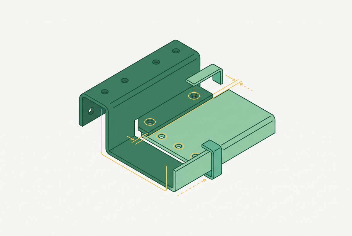 Cover illustration for “Tolerancing Sheet Metal Parts for Assembly Fit Without Over-Specifying”