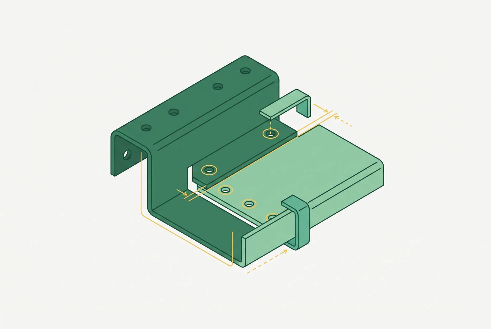Cover illustration for “Tolerancing Sheet Metal Parts for Assembly Fit Without Over-Specifying”