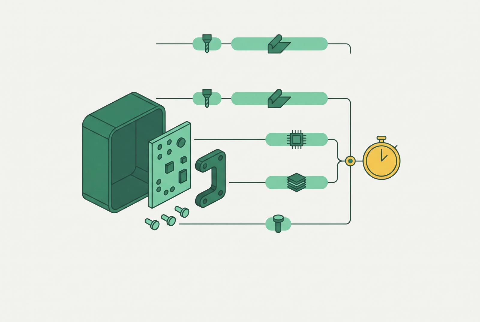 Cover illustration for “Multi-Process BOM Lead Time Optimization for Prototype Builds”