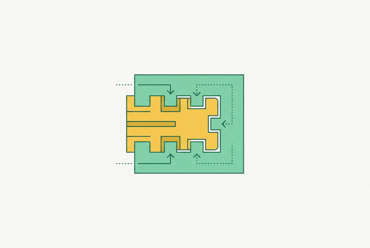 Cover illustration for “Insert Molding Design Rules for Metal-to-Plastic Interface Strength”