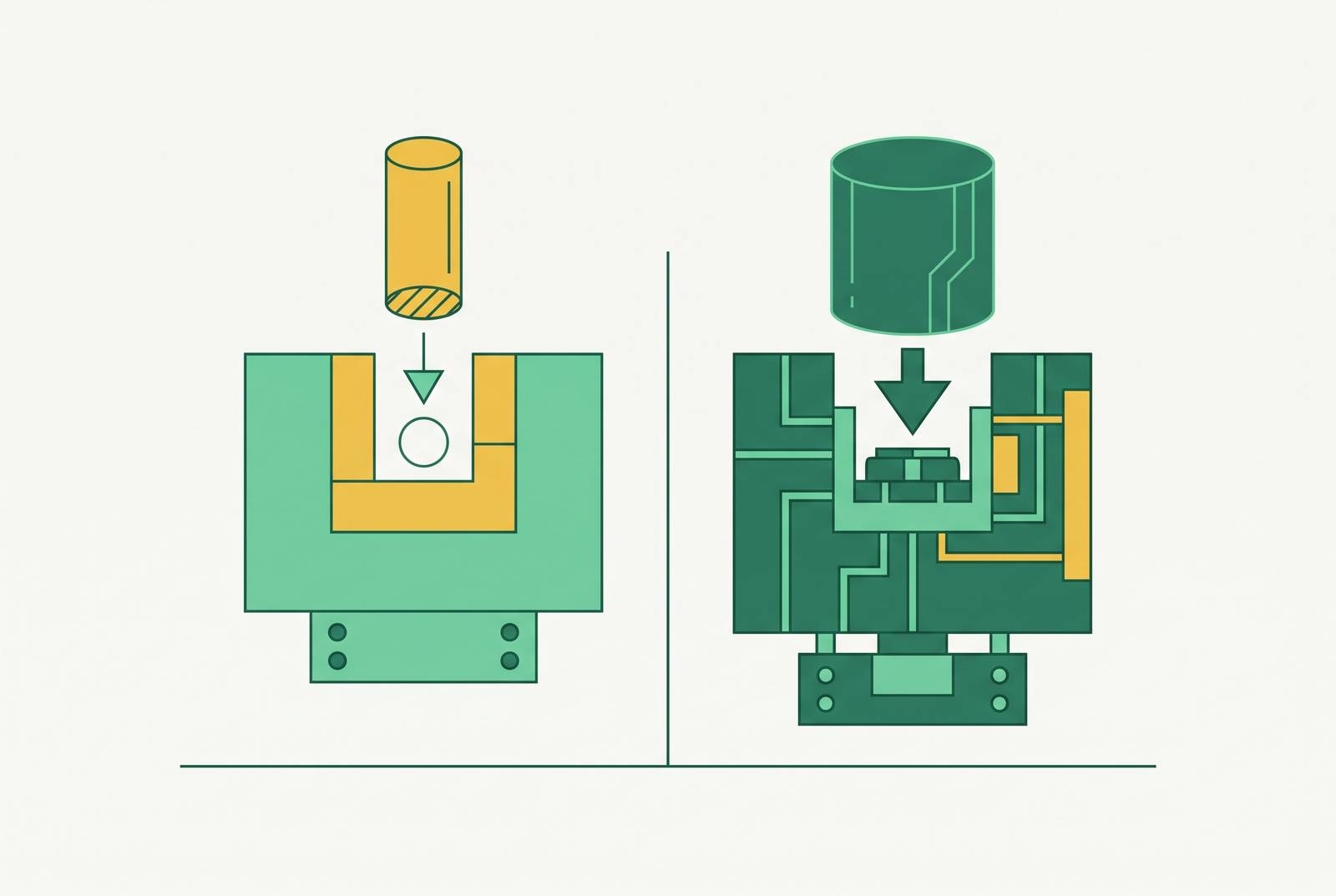Cover illustration for “Injection Mold Tooling Steel Selection for Prototype vs. Production Runs”