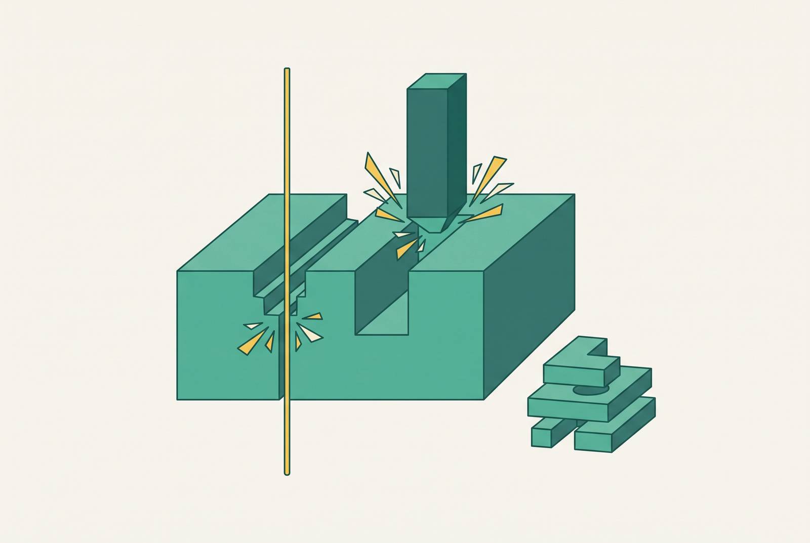 Cover illustration for “Wire EDM and Sinker EDM Cost per Part at Low Volumes”