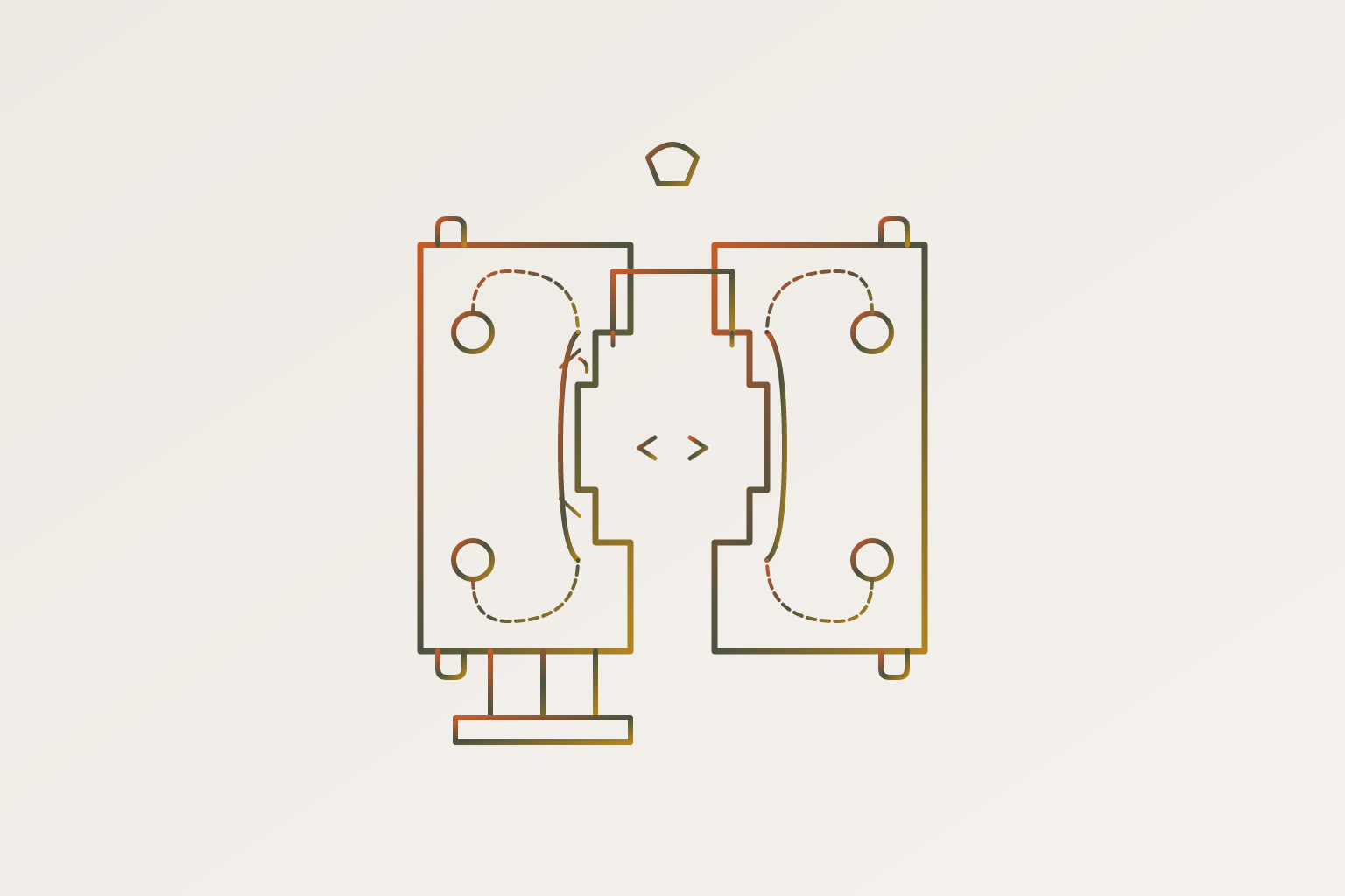 Cover illustration for “Injection Molding DFM for Low-Volume Bridge Tooling”