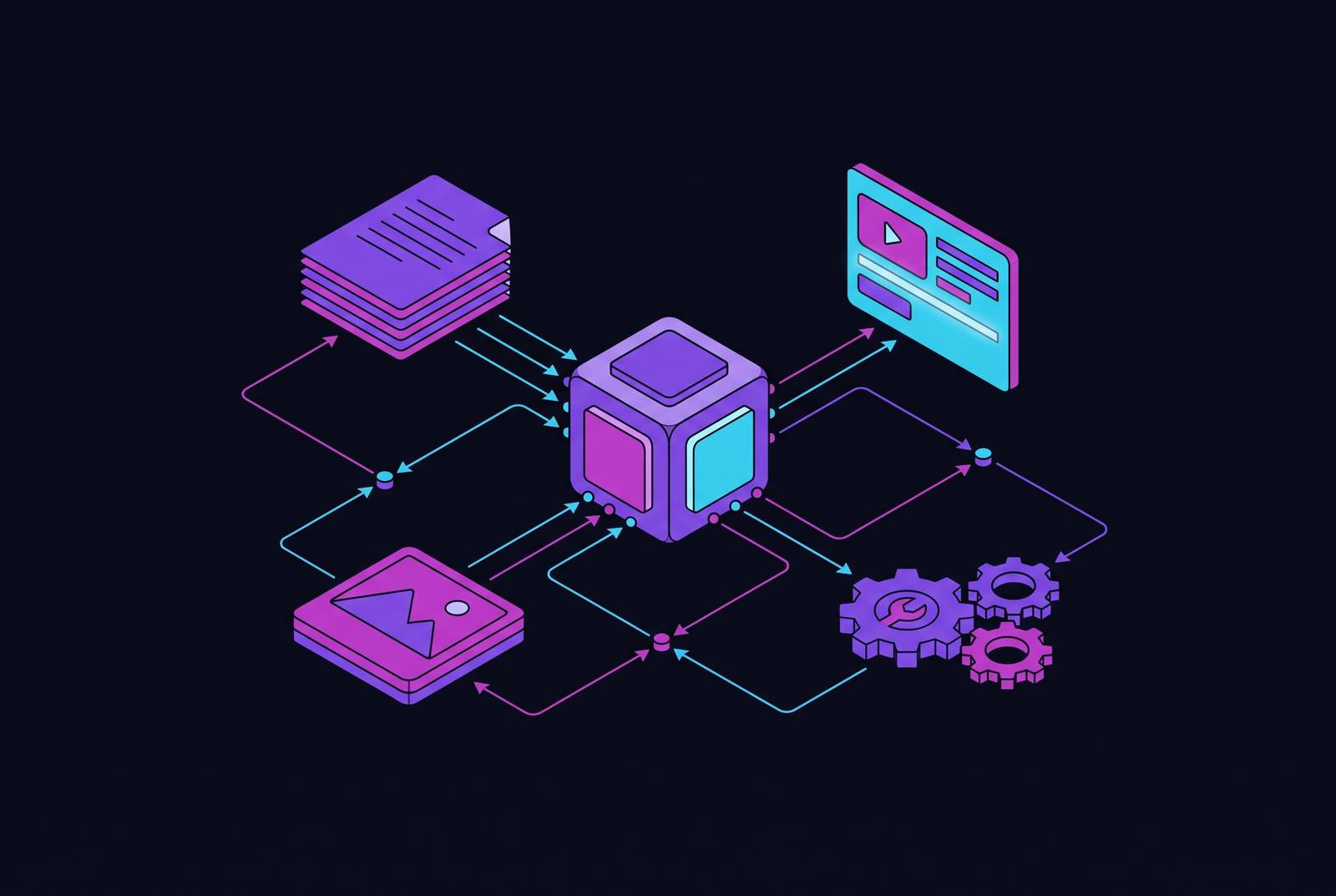 Cover illustration for “AI Workflow Integration for Content Teams”