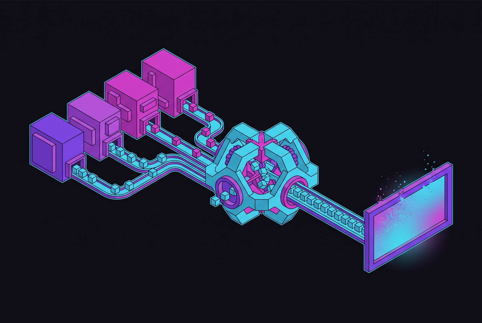 Cover illustration for “Multi-Model Token Mixing as a Watermark Evasion Architecture”