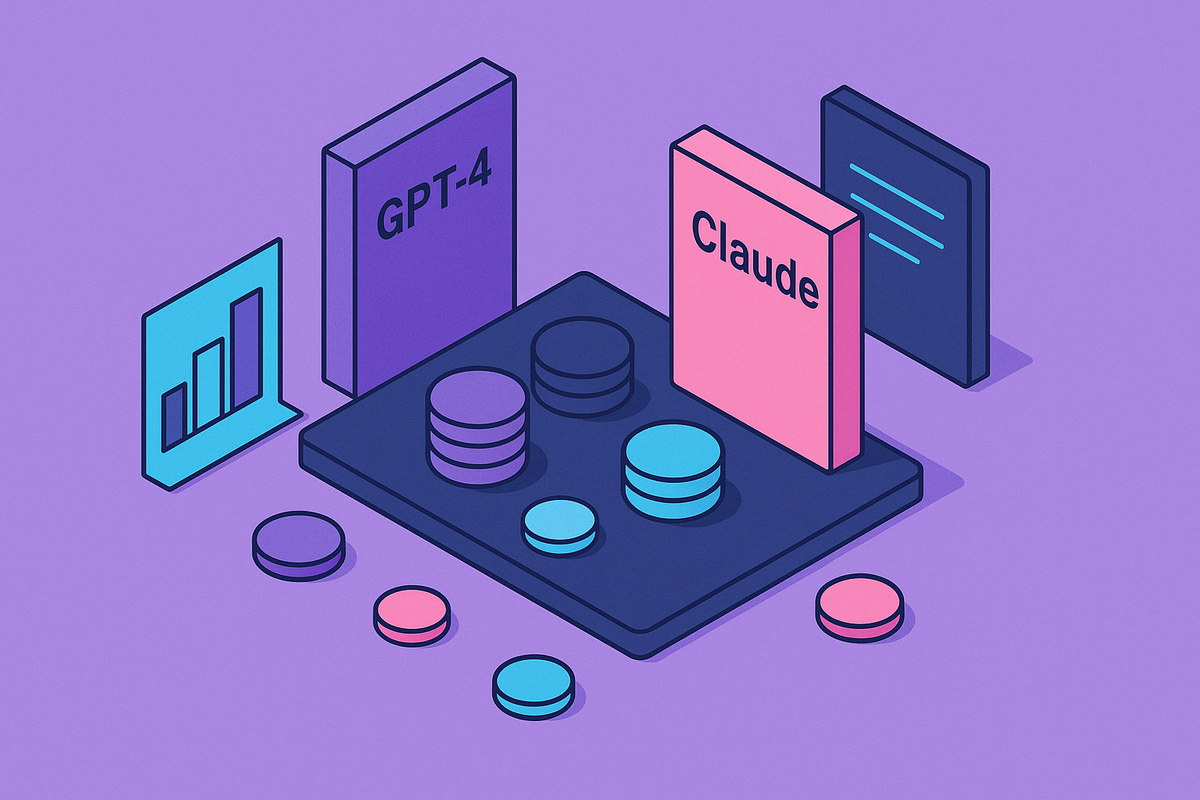 Cover illustration for “How Token Distribution Differs Between GPT-4 and Claude”