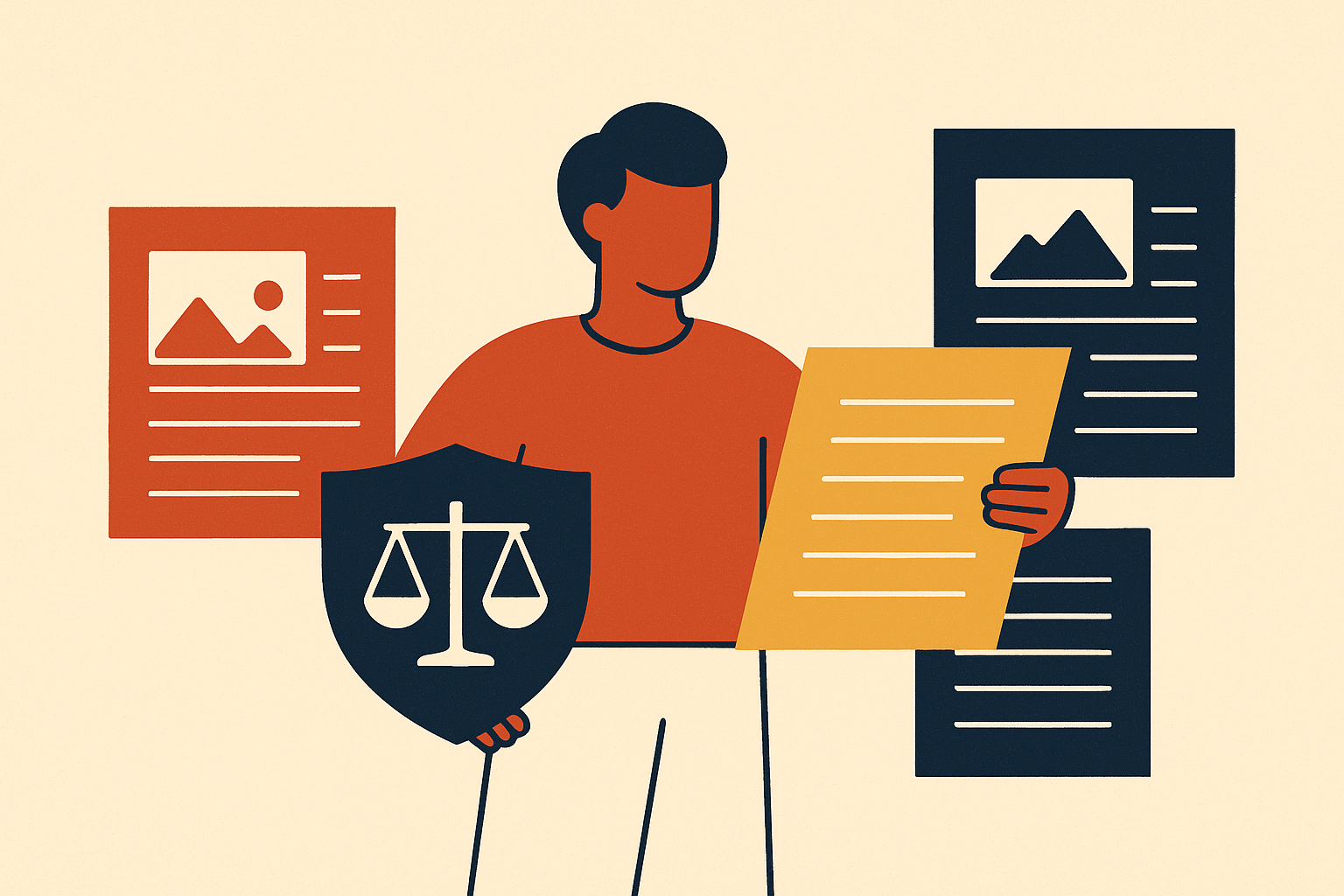 Cover illustration for “Managing Editorial Independence Across Multiple Brand-Sponsored Publications”