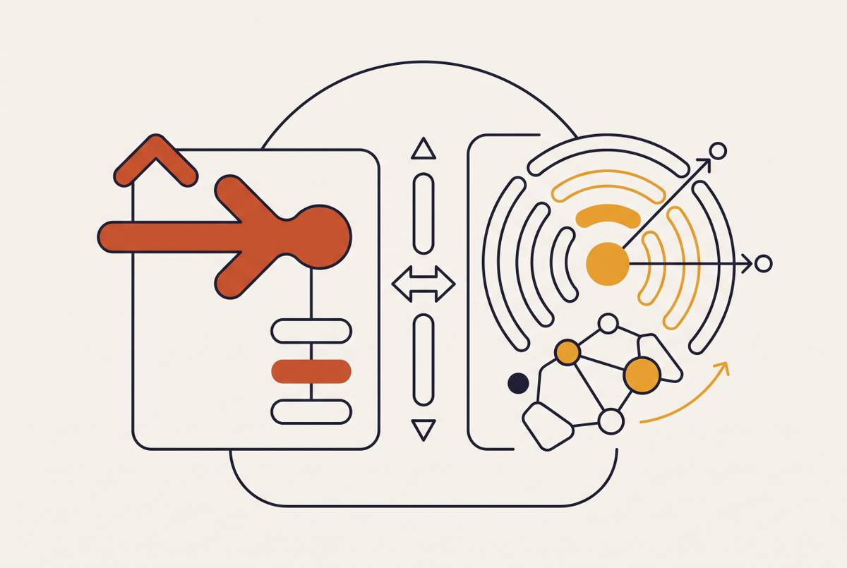 Cover illustration for “AEO vs GEO — What the Difference Actually Means for Marketers”