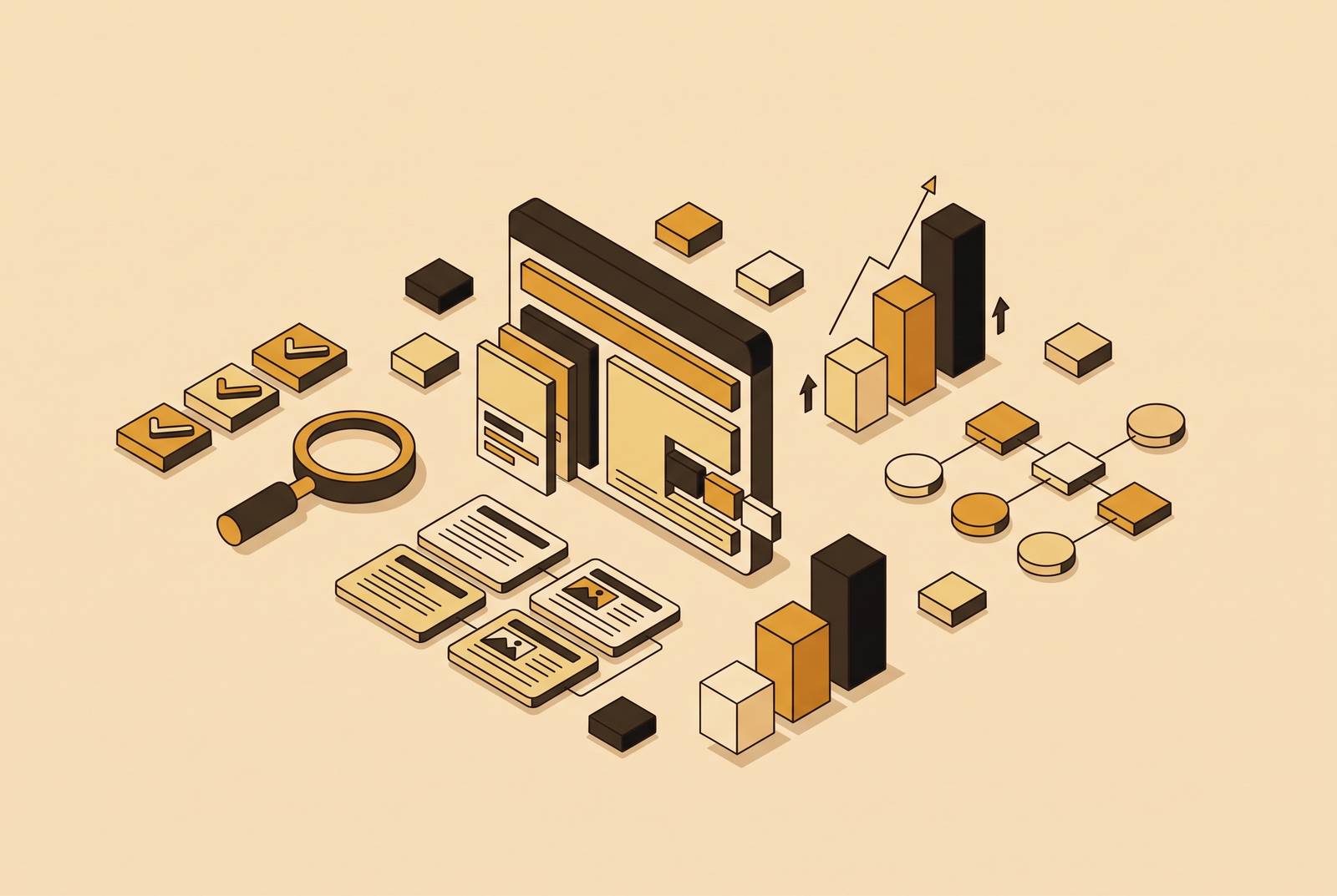 Cover illustration for “Website Redesign SEO Checklist for Content Teams”