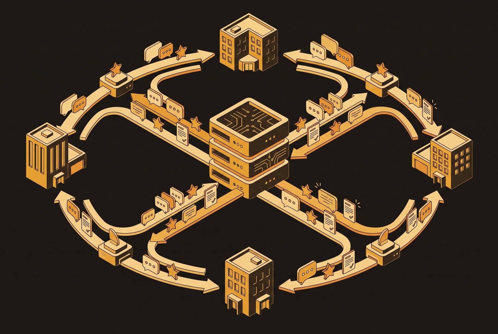Cover illustration for “B2B Customer Feedback Loops at Scale”