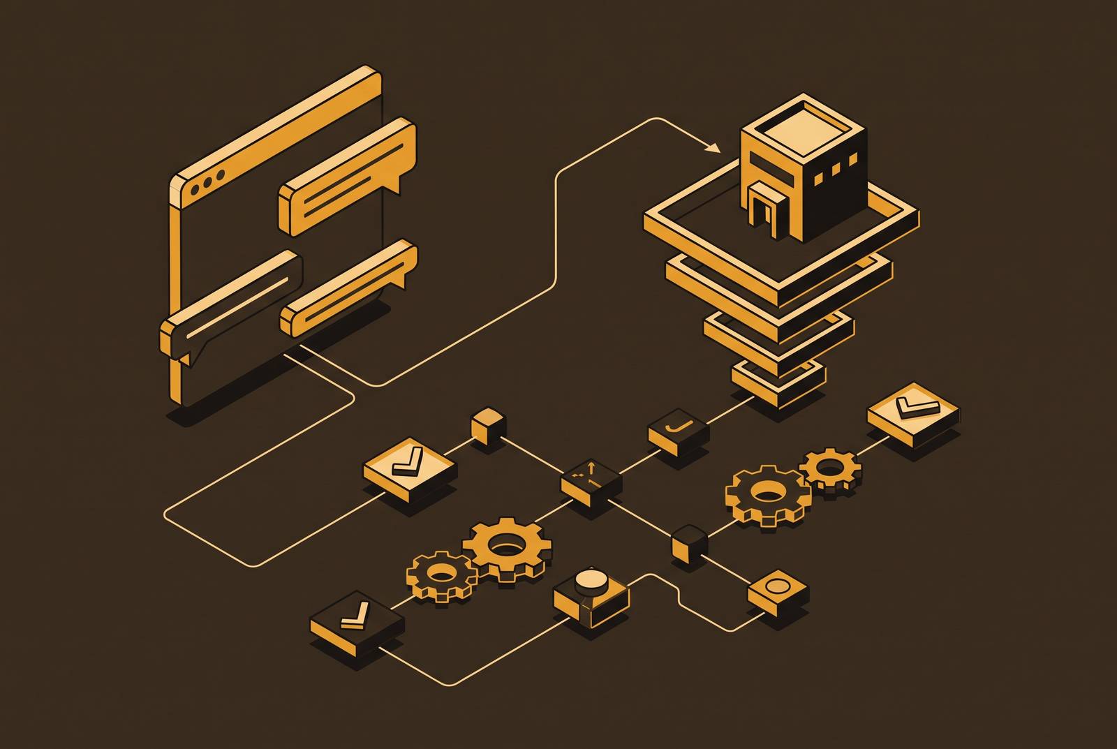 Cover illustration for “AI Chatbots for B2B Customer Onboarding”