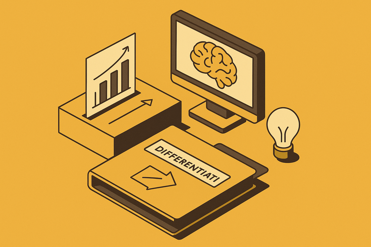 Cover illustration for “Content Differentiation Strategy in AI-Saturated Niches”