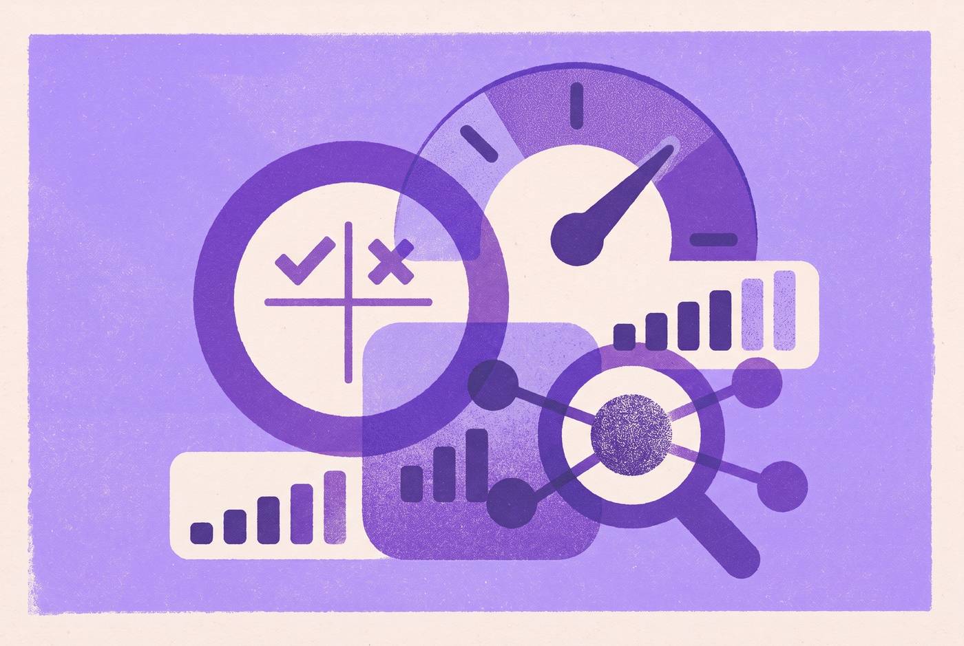 Cover illustration for “LLM Evaluation Metrics That Signal Real Agent Quality”